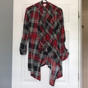 Plaid cardigan